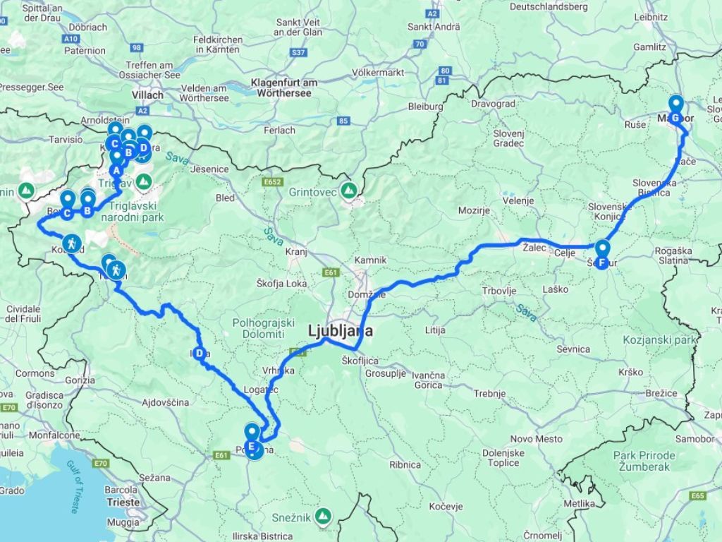 Ruta por Eslovenia