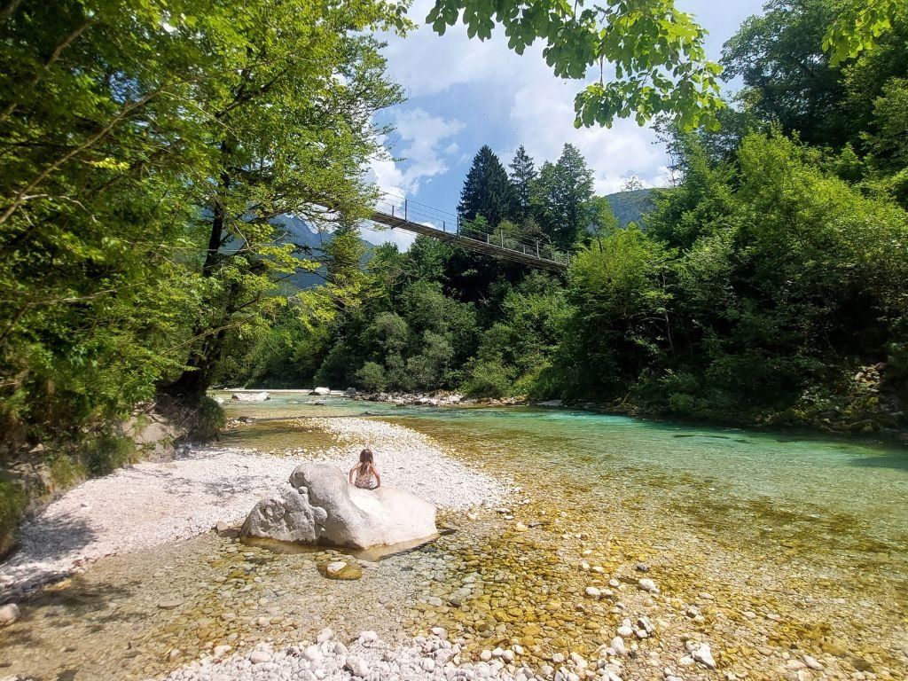 Rio Soca Eslovenia